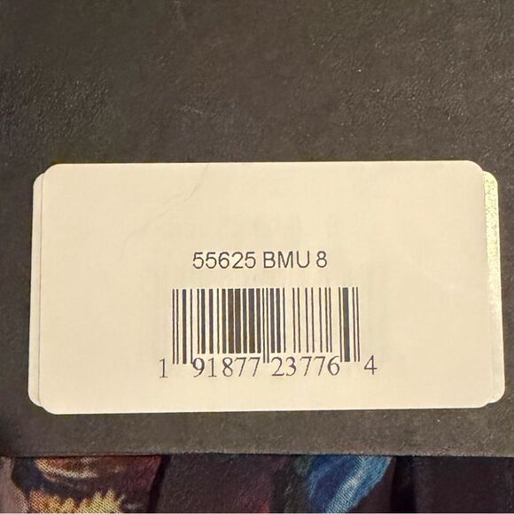 Ieena Mac Duggal 55625 Black Multi Floral Print Chiffon Dress 8 NWT Cottagecore - Picture 6 of 6